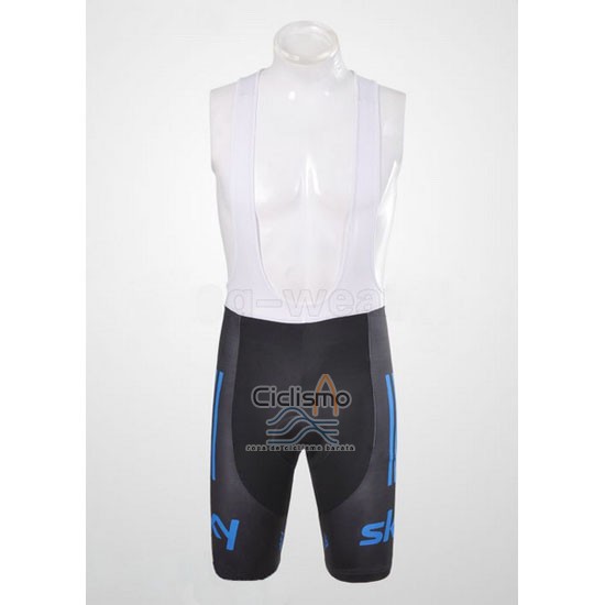 Sky Ropa Ciclismo Culotte Corto 2012 Mangas Cortas Negro y Azul